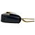 Céline Bolsa Mini Semi One Shoulder em couro com corrente e logo Triomphe Celine Claude Preto - vista 6