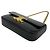 Céline Bolsa Mini Semi One Shoulder em couro com corrente e logo Triomphe Celine Claude Preto - vista 8