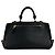 Bolsa de couro Salvatore Ferragamo com ferragens Gancini Preto - vista 3