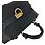 Bolsa de couro Salvatore Ferragamo com ferragens Gancini Preto - vista 4