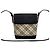 Mini borsa a tracolla Burberry Nova Check Pattern Nero Beige