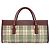 Bolsa Burberry Nova Check em lona e couro Bege Bordeaux - vista 3