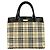 Bolsa Burberry Nova Check em lona e couro Marrom Bege