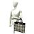 Bolsa Burberry Nova Check em lona e couro Marrom Bege - vista 2
