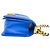 Borsa a tracolla Chanel Boy Chanel Coco Mark Hardware in pelle d'agnello Blu - vista 6
