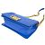 Borsa a tracolla Chanel Boy Chanel Coco Mark Hardware in pelle d'agnello Blu - vista 8