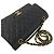 Borsa a tracolla Chanel Matelassé Coco Mark Double Flap Nero - Ansicht 4