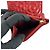 Cartera tri-fold Chanel de piel de becerro granulada roja - vista 10