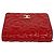 Cartera tri-fold Chanel de piel de becerro granulada roja - vista 3