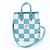 Louis Vuitton Sac Plat XS Damier Checkerboard con protezione RFID Turchese