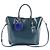 Bolso de hombro/Bolso tote Prada de piel Saffiano con logo triangular Azul Verde