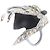 Borsa Mini Boston Christian Dior Trotter Beige Blu navy - vista 7