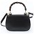 Bamboo Bolsa de Ombro 2-Way em Couro e Bambu Gucci Preto - vista 4