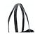 Tote Sac cabas en cuir Prada avec logo triangle Noir - vue 2