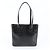 Tote Sac cabas en cuir Prada avec logo triangle Noir - vue 3