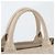 Tote Prada Canapa Schultertasche aus Leder mit Dreieckslogo Beige - Ansicht 2