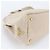 Tote Prada Canapa Schultertasche aus Leder mit Dreieckslogo Beige - Ansicht 6