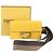 Fendi Flat Baguette Mini 8BS039 Borsa a tracolla 2-Way in pelle Giallo