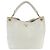 Borsa Tote a Spalla Prada in Pelle Vitello Daino Bianco