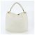 Borsa Tote a Spalla Prada in Pelle Vitello Daino Bianco - vista 3