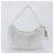 Tote Bolsa de Ombro Prada Re-Edition 2000 em Couro e Terry Branco - vista 3