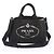 Tote Prada Canapa 2-Way Handtasche in Schwarz