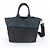 Borsa a tracolla reversibile in pelle e nylon Tessuto con logo triangolare Prada Nero Blu navy - vista 3