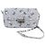 Prada Saffiano Soft Kettentasche mit Blumenprint Braun