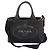 Tote Prada Canapa 2-Way Schultertasche in Schwarz