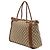 Borsa Tote Convertibile Bella Gucci in Canvas GG Beige - vista 2
