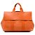 Hermès Orange Toile and Swift Valparaiso MM Arancione