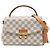 Louis Vuitton White Damier Azur Croisette Weiß