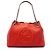 Saco Soho Chain Gucci em pele de vitelo laranja, tamanho Medium