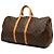 Louis Vuitton Brown Monogram Keepall Bandouliere 55 Marrone - vista 2