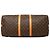 Louis Vuitton Brown Monogram Keepall Bandouliere 55 Marrone - vista 3