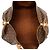 Louis Vuitton Brown Monogram Keepall Bandouliere 55 Marrone - vista 4