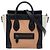 Céline Celine Brown Nano Tricolor Leather Luggage Tote Marrone Carne