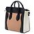 Céline Celine Brown Nano Tricolor Leather Luggage Tote Marrone Carne - vista 2