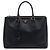 Bolso Prada Galleria Double Zip en cuero Saffiano negro, tamaño Medium