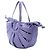 Bottega Veneta Borsa The Shell Medium in pelle di vitello viola Porpora - vista 2