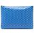 Goyard Blue Goyardine Senat GM Azul