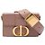 Autre Marque Borsa box 30 Montaigne Dior in pelle marrone Carne
