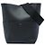 Céline Sac Seau Sangle Celine en cuir noir, taille Medium