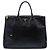 Prada Borsa Tote Galleria Double Zip in Saffiano Lux Nera Extra Large Nero