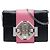 Ribbon Borsa Prada in pelle di vitello City nera con nastro e cristalli Nero