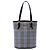 Borsa bucket Burberry in nylon Blue House Check Blu chiaro