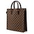 Louis Vuitton Brown Damier Ebene Venice Sac Plat Castaño - vista 2