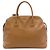 Borsa Tote Dome Prada in Saffiano Marrone con Tripla Zip Caramello