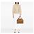 Borsa Tote Dome Prada in Saffiano Marrone con Tripla Zip Caramello - vista 7