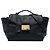 Borsa Satchel Prada Black Vitello Daino Soundlock Nero